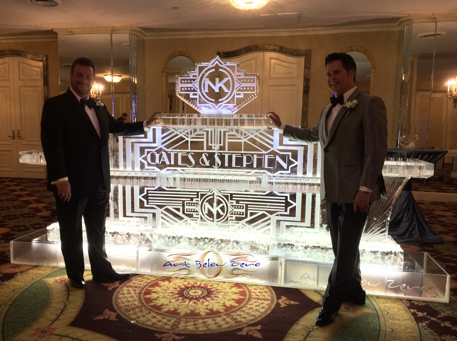 Art_deco_seafood_table_for_gates_and_stephen_ice_sculpture